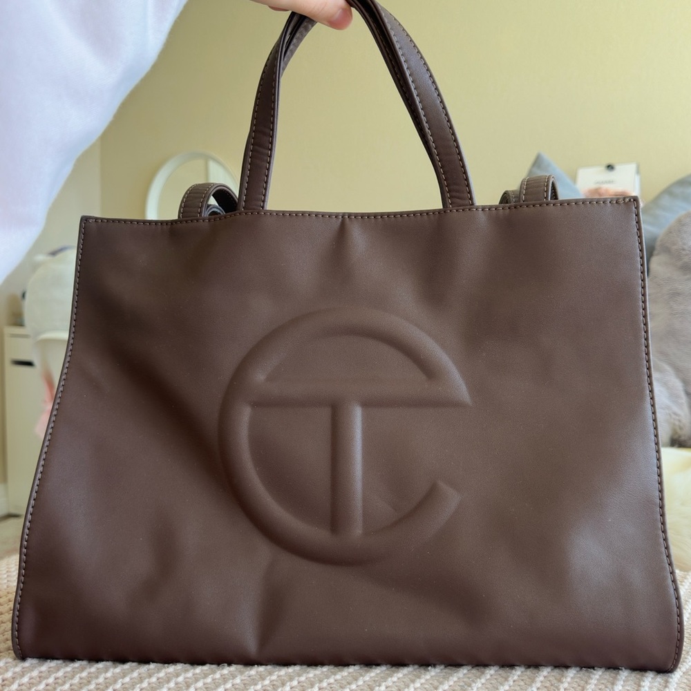 Telfar Medium Chocolate Brown Tote Bag